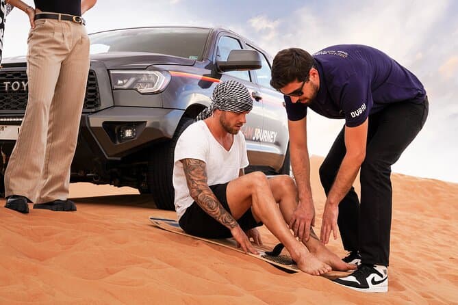 Dubai Desert Discovery: Red Dunes Safari, Sandboard & Camel Ride. - Image 7